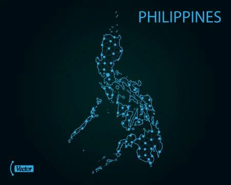 Map of Philippines. Vector illustration. World map Stock Illustration
