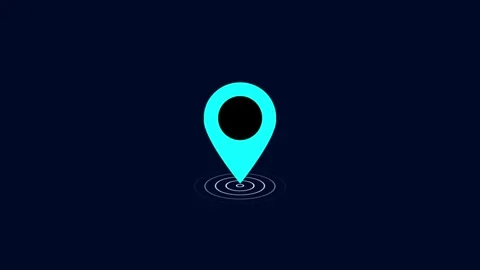 Map pin animation concept.Travel interface. Digital pointer. Location pinpo.. Stock Footage 275244597