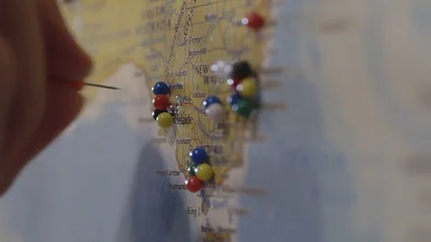 Map Pin in Australia Stock Footage 83570069