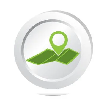 Map pin button icon Stock-Illustration