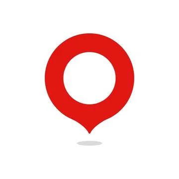 Map pin flat design modern icon, pointer minimal vector symbol, marker sign Stock Illustration