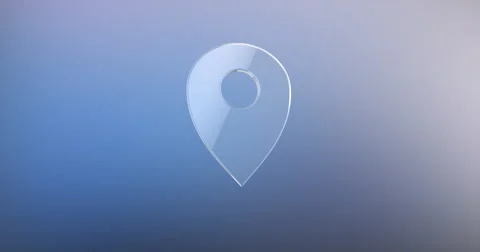 Map Pin Glass 3d Icon Stock Footage 67682065