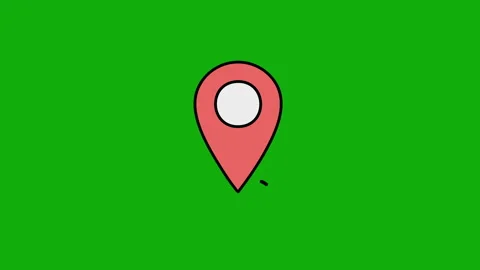 Map pin icon animation. 4K motion animation. Video stock 299626086