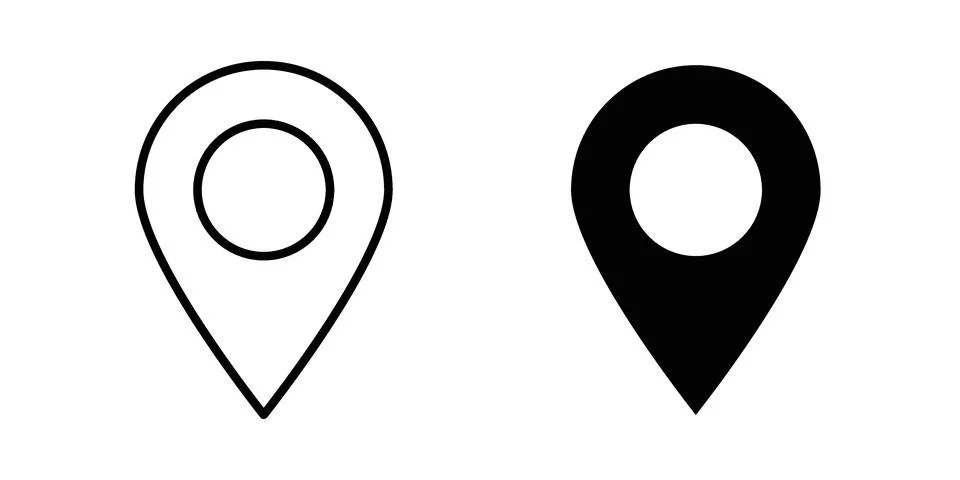 Map pin icon concept. best for web design Stockillustratie