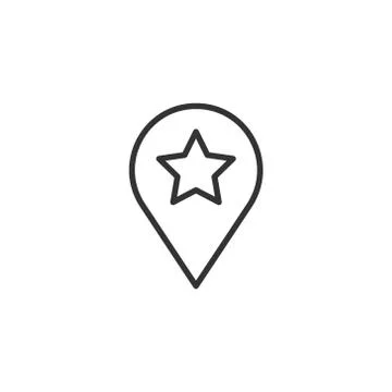 Map pin icon in flat style. gps navigation vector illustration on white isola Ilustración de archivo