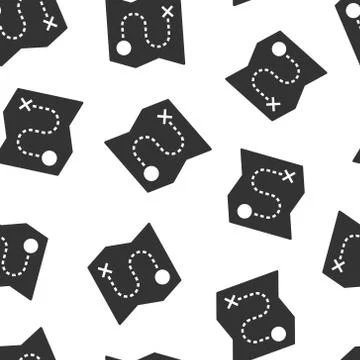 Map pin icon in flat style. gps navigation vector illustration on white isola Stockillustratie