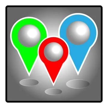 Map pin icon . Gps concept. infographic. Stock Illustration