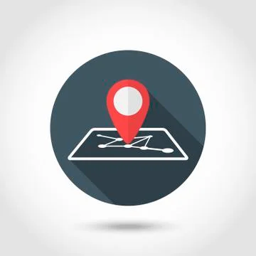 Map pin icon Stock Illustration