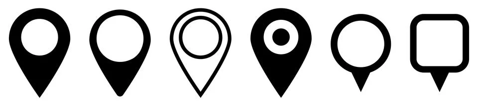 Map pin icon Stock Illustration