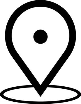 Map pin icon. Location icon. Map marker pointer icon. GPS location symbol Stock Illustration
