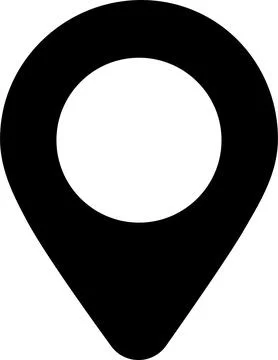 Map pin icon. Location icon. Map marker pointer icon. GPS location symbol Stock Illustration