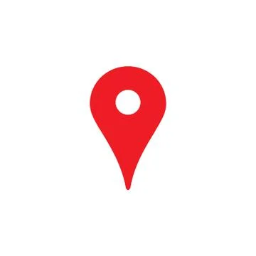 Map pin icon, location marker Stock Illustration