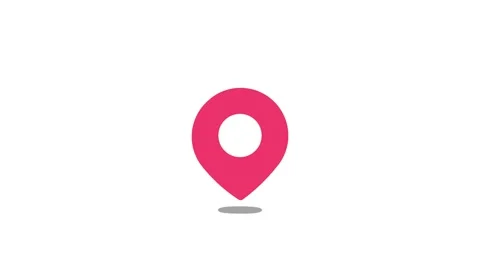 Map pin icon For setting travel goals Navigating to your destination. 2D An.. 库存影片 256216476