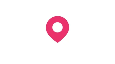 Map pin icon For setting travel goals Navigating to your destination. 2D An.. 库存影片 258186991