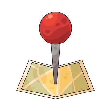 Map pin illustration 스톡 일러스트