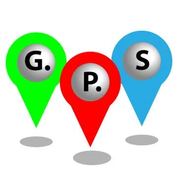 Map pin isolated on white background Stock Illustration