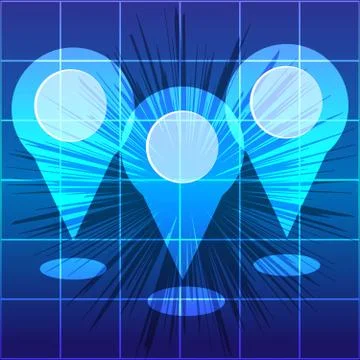 Map pin isolated on white background. Infographic. Vector illustration. Stock Illustration