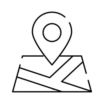 Map pin location finding navigation concept icon 스톡 일러스트