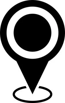 Map pin location icon set. Map markers isolated. Pointer GPS location symbol. 库存插图