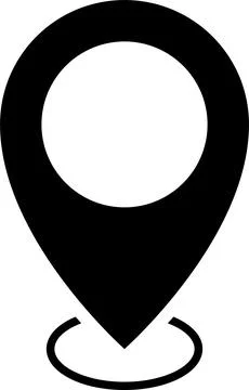 Map pin location icon set. Map markers isolated. Pointer GPS location symbol. Stock Illustration
