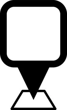 Map pin location icon set. Map markers isolated. Pointer GPS location symbol. Stock Illustration