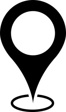 Map pin location icon set. Map markers isolated. Pointer GPS location symbol. Stock Illustration