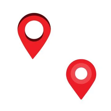 Map pin location icons. Modern map markers, Vector illustration. Stock Illustration