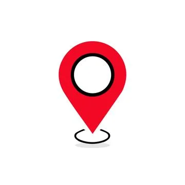 Map pin location icons. Modern map markers, Vector illustration. Stock Illustration