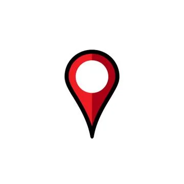 Map pin, location mark icon Stock Illustration