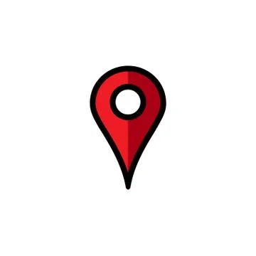 Map pin, location mark icon Stock Illustration