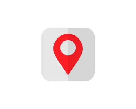 Map Pin Marker button. Location symbol. Vector EPS 10 Stock Illustration