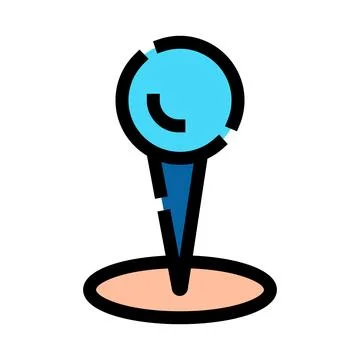 Map pin marker indicating destination or location icon Stock Illustration