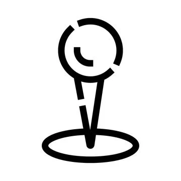 Map pin marker indicating location destination concept Stock Illustration