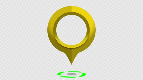 Map Pin Overlay - Map Pointer - Map Marker Animation Stock Footage 187741472