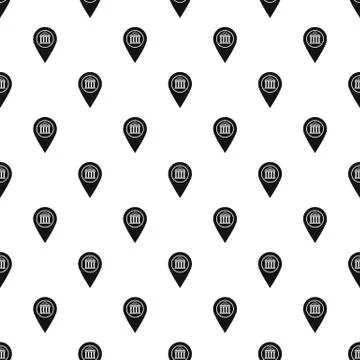 Map pin pattern vector Stock Illustration