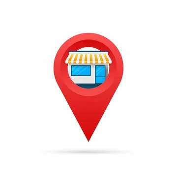 Map pin place marker. Location vector icon. Pin point icon. Vector logo Stock-Illustration