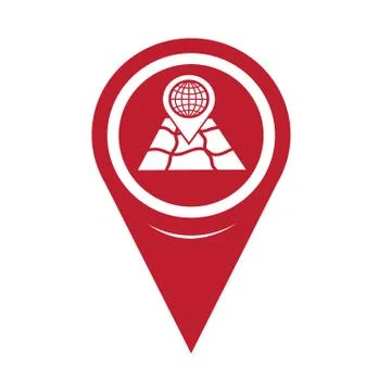 Map Pin Pointer icon Stock Illustration
