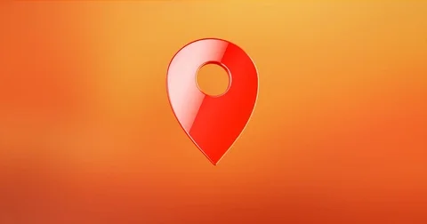Map Pin Red 3d Icon Stock Footage 71161779