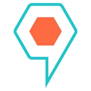 Map pin sign location icon marker point button 스톡 일러스트