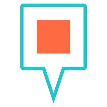 Map pin sign location icon marker point button Illustrazione stock