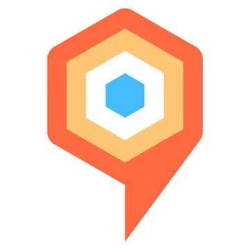 Map pin sign location icon marker point button Stock Illustration
