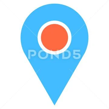 Map pin sign location icon marker point button Illustration #79998272