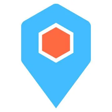 Map pin sign location icon marker point button Иллюстрация