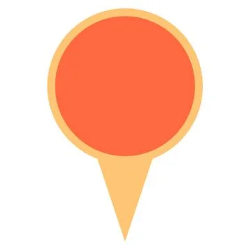 Map pin sign location icon marker point button Stock-Illustration