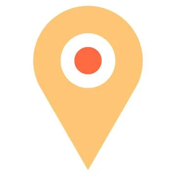 Map pin sign location icon marker point button Illustrazione stock