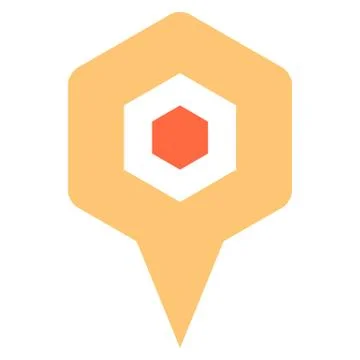 Map pin sign location icon marker point button Stock-Illustration