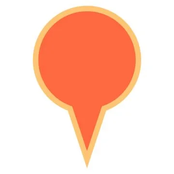 Map pin sign location icon marker point button Illustrazione stock