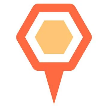 Map pin sign location icon marker point button Stock-Illustration