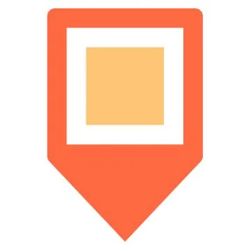 Map pin sign location icon marker point button Illustrazione stock