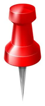 Map pin tack Stock Illustration